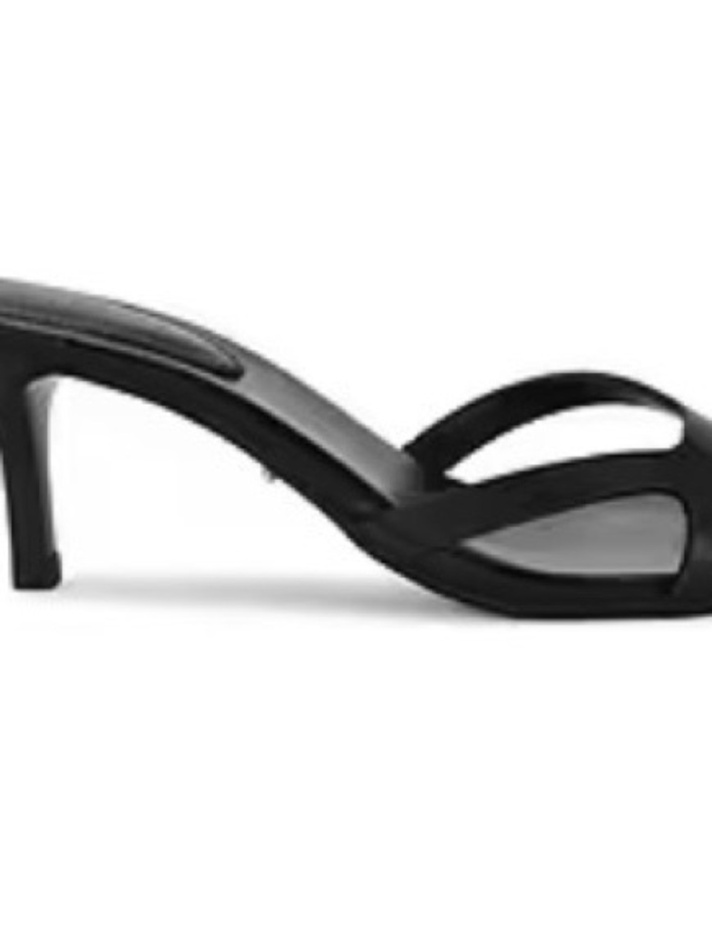 Tony Bianco Daisy Black Strappy Mid Heel Sandals